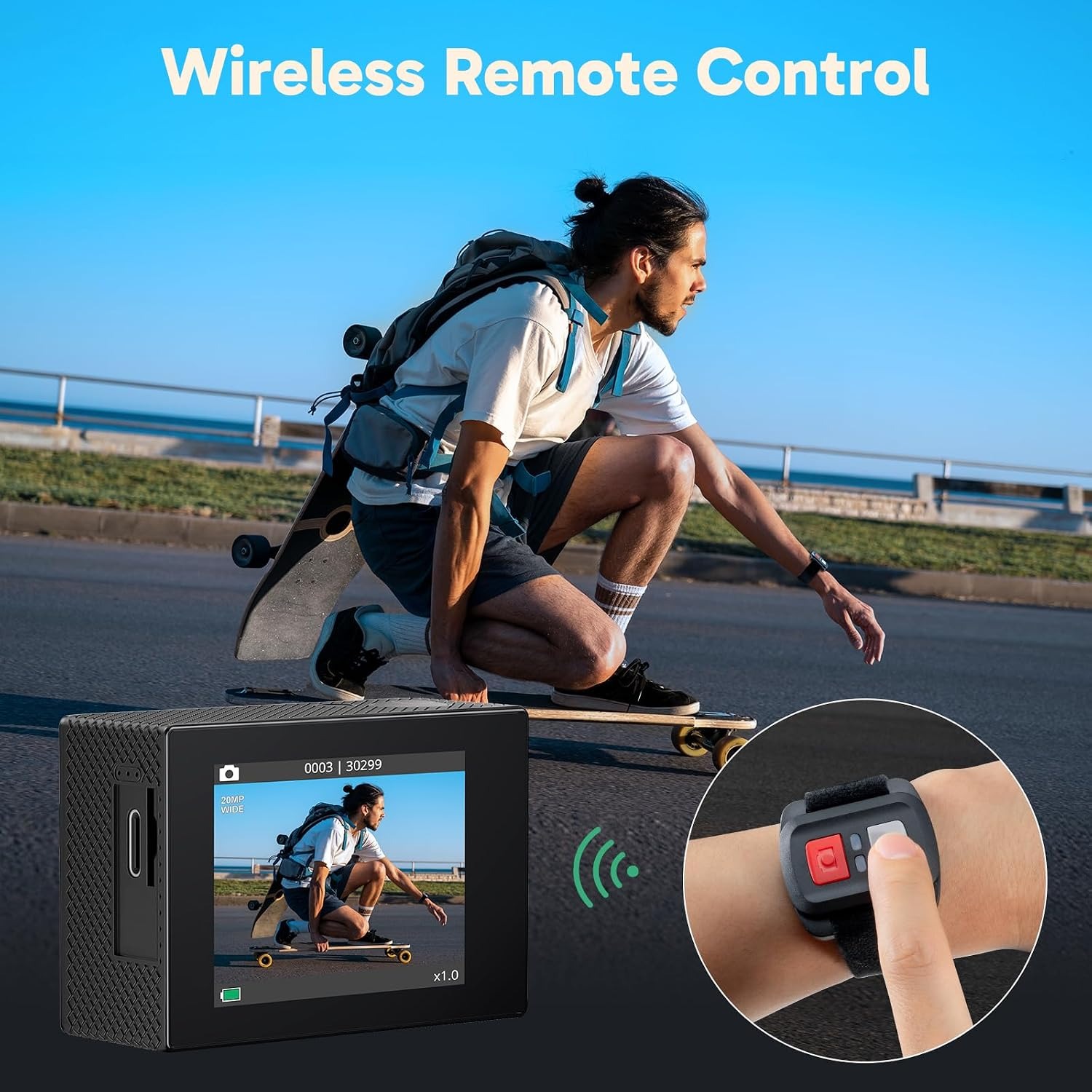 AKASO EK7000 4K WiFi Action Camera with Waterproof Case and Mount Kit: image 4