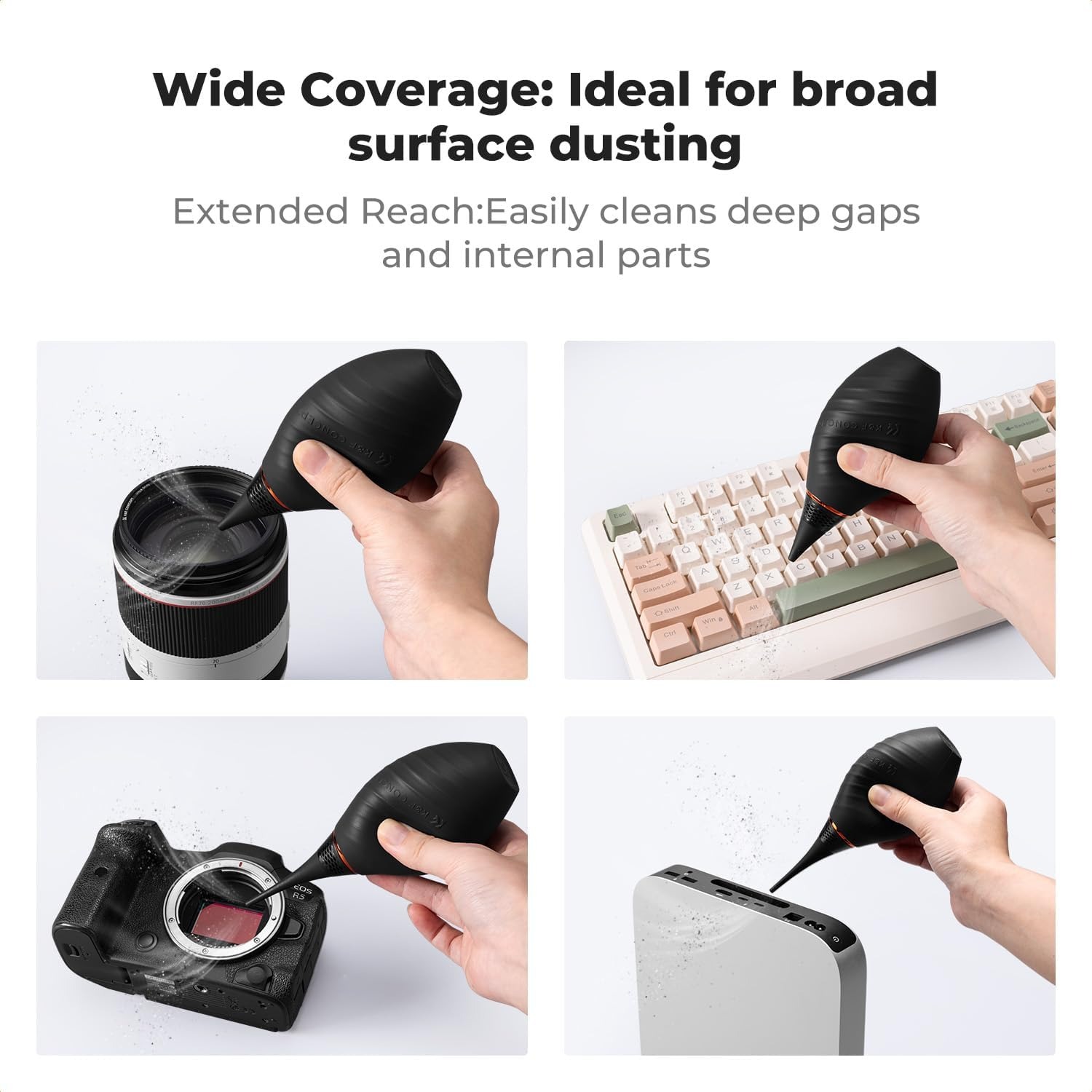 10-in-1 Camera Cleaning Kit with Air Blower, Lens Pen and Microfibre Cloths