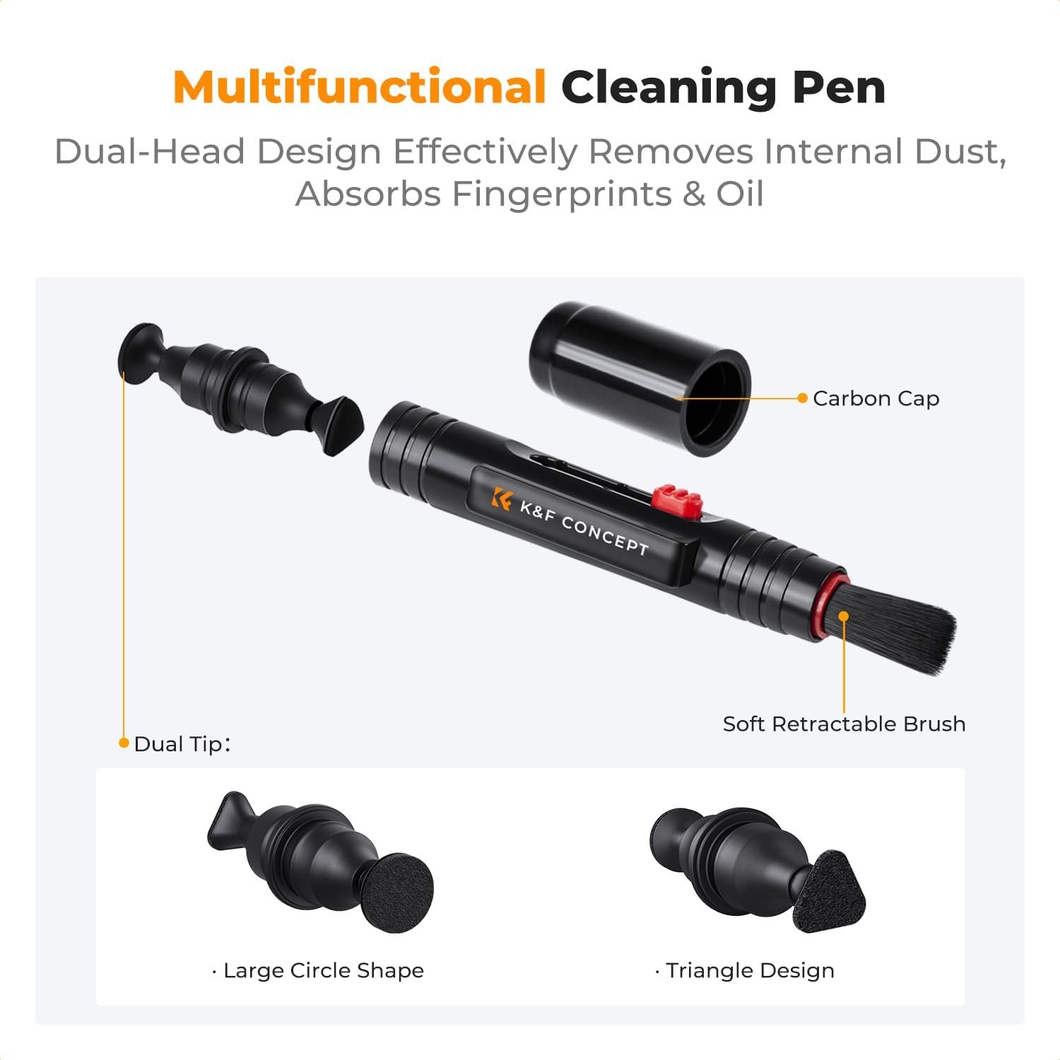 10-in-1 Camera Cleaning Kit with Air Blower, Lens Pen and Microfibre Cloths