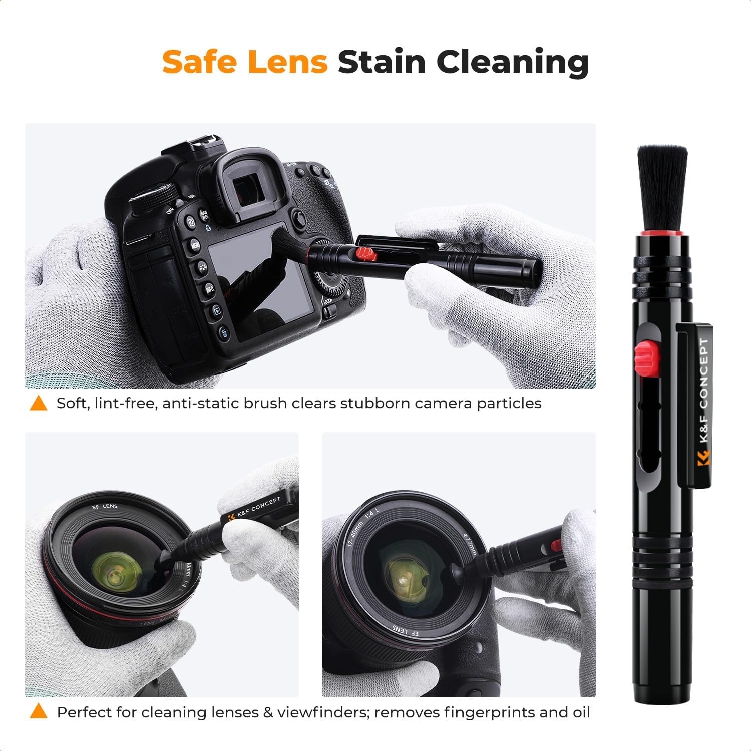 10-in-1 Camera Cleaning Kit with Air Blower, Lens Pen and Microfibre Cloths