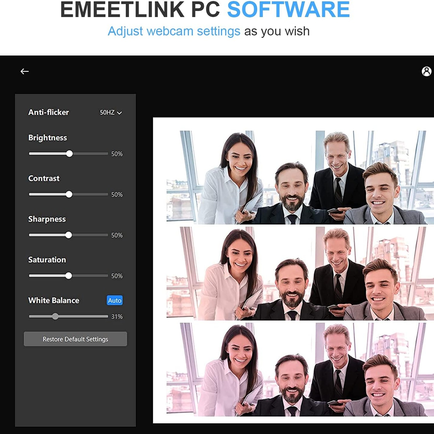 eMeet C960 1080p Webcam with Dual Noise-Cancelling Microphones