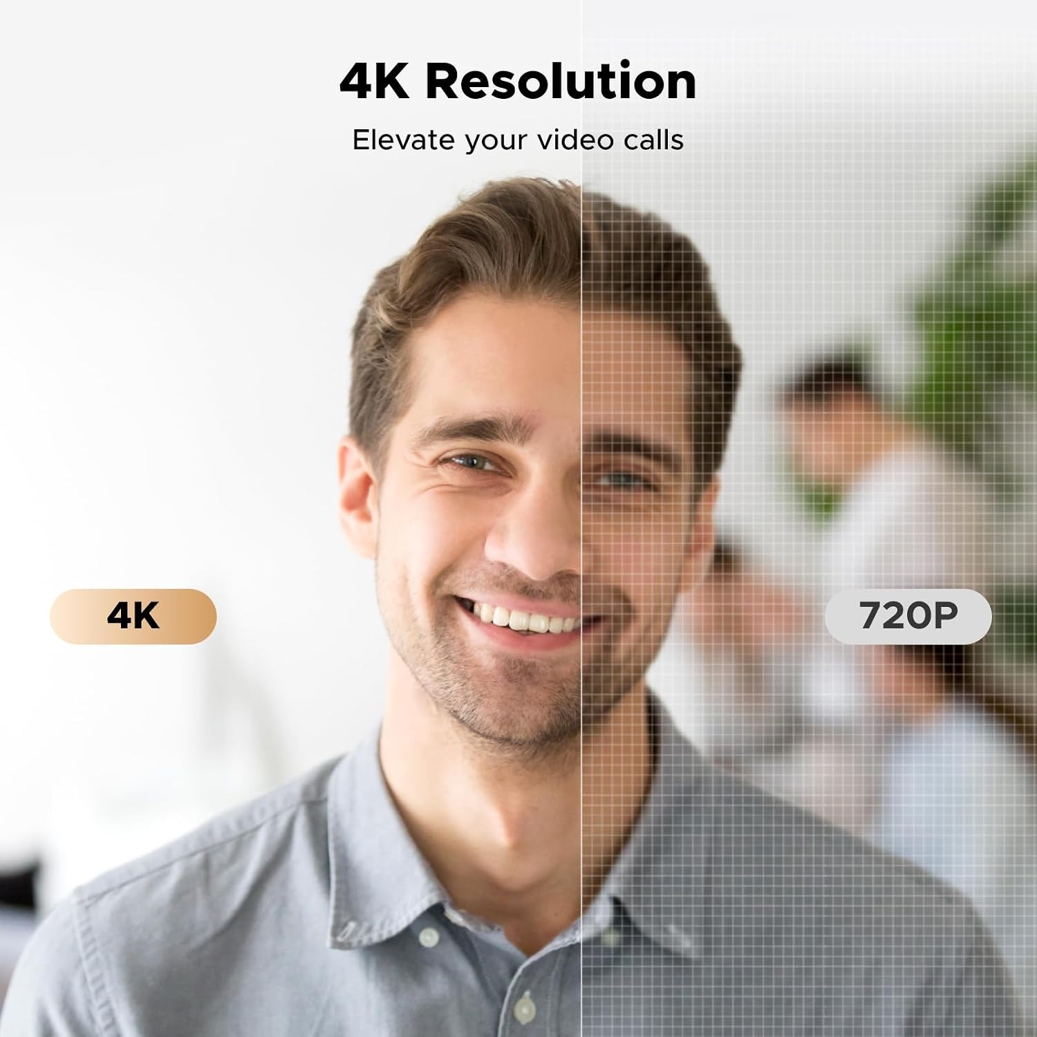 UGREEN 4K Autofocus Webcam with Dual Microphones